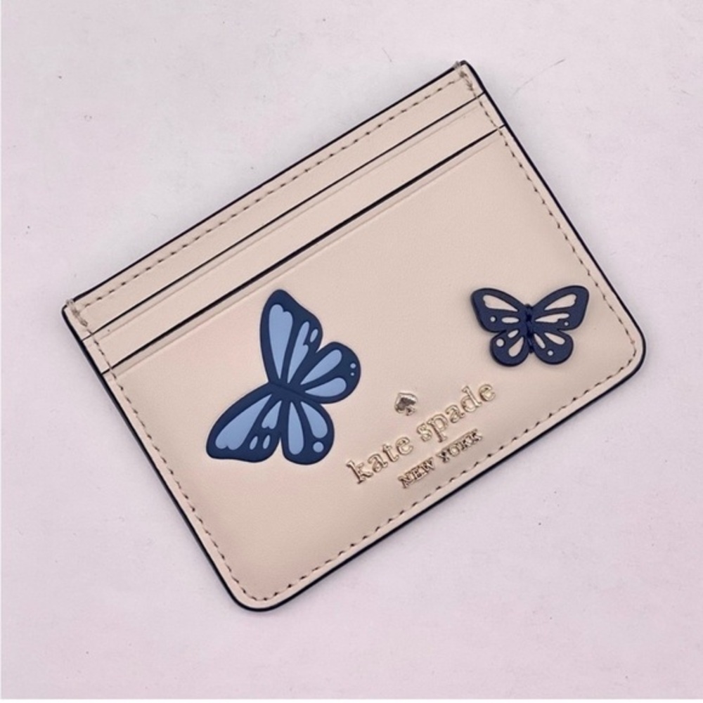Kate Spade Small Wallet Slim Butterfly Card Holder